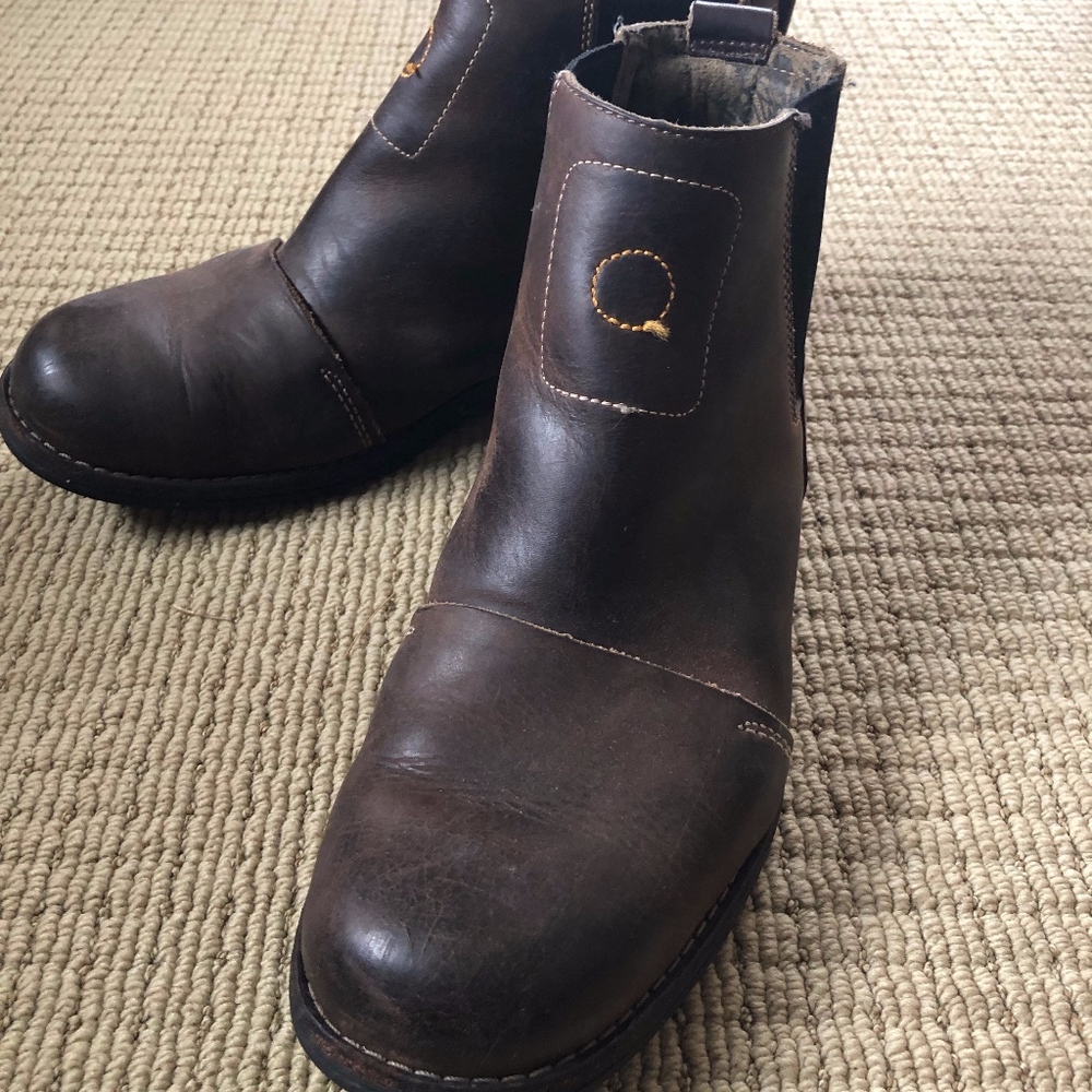 TIMBERLAND Burnished Brown Leather Ankle Boots